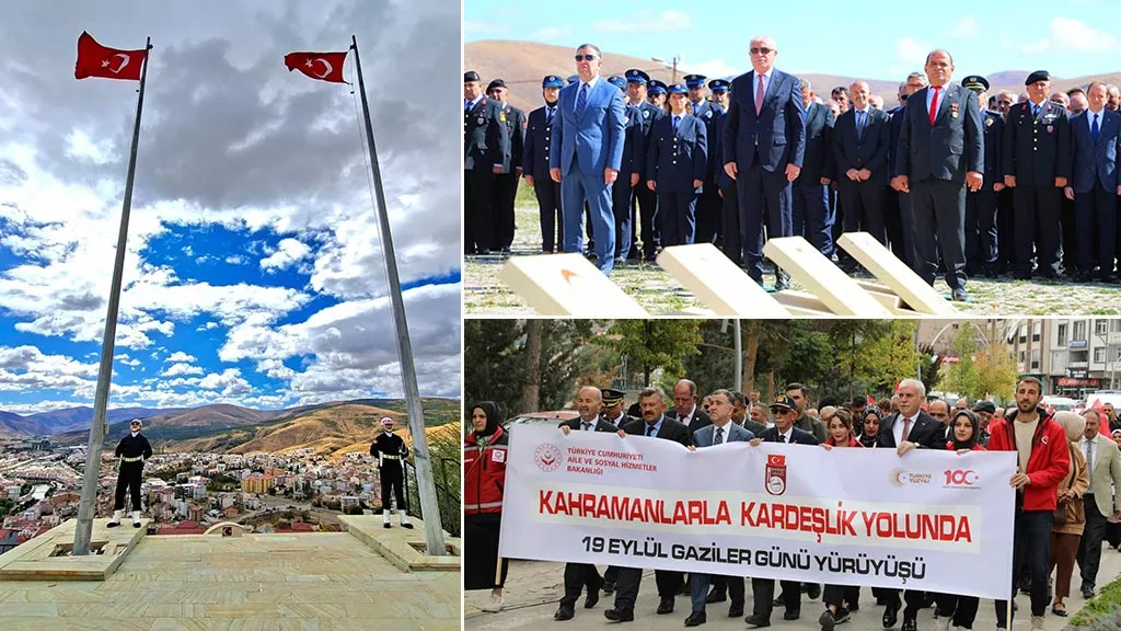 Bayburt’ta 19 Eylül Gaziler Günü Törenlerle ve Yürüyüşle Kutlandı