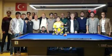 Bayburt’ta 3 Bant Bilardo İl Birinciliği Şampiyonu Ensar Şahin Oldu