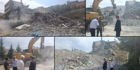 Bayburt’ta 40 Yıllık İmam Hatip Lisesi Binası Yıkıldı, Yerine 12 Derslikli Yeni Okul Geliyor