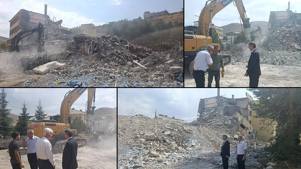 Bayburt’ta 40 Yıllık İmam Hatip Lisesi Binası Yıkıldı, Yerine 12 Derslikli Yeni Okul Geliyor