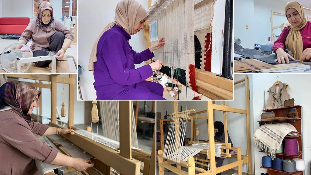 Bayburt'ta Kadınlar Kültürel Mirası Yaşatıyor, Ehram ve Kilim Dokumaları Atölyelerde Hayat Buluyor