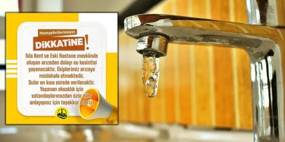Bayburt’ta Su Kesintisi Duyurusu, Sıla Kent ve Eski Hastane Mevkii’nde Su Kesintisi!