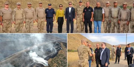 Bayburt’un Kalecik Köyü Mezrasında Çıkan Örtü Yangını Kontrol Altına Alındı