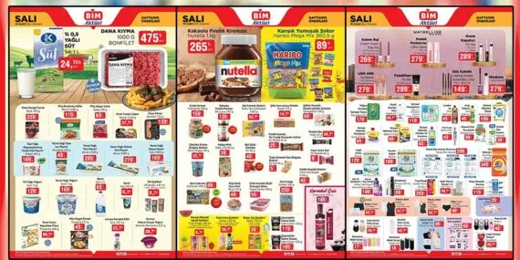 BİM 16 Eylül 2025 Aktüel Kataloğu: Nutella, Dana Kıyma ve Haribo Fırsatları