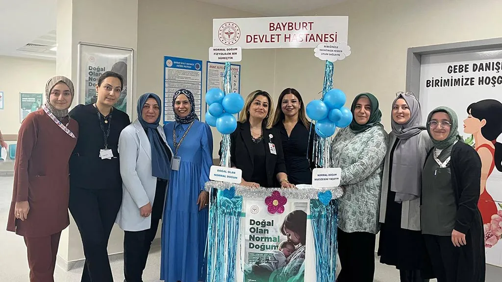 Bayburt Devlet Hastanesi’nde Normal Doğum ve Emzirme Haftası Etkinlikleri