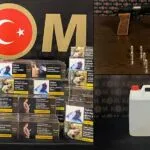 Bayburt’ta 59 Bin Boş Makaron ve Ruhsatsız Silah Ele Geçirildi, 5 Şüpheli Yakalandı