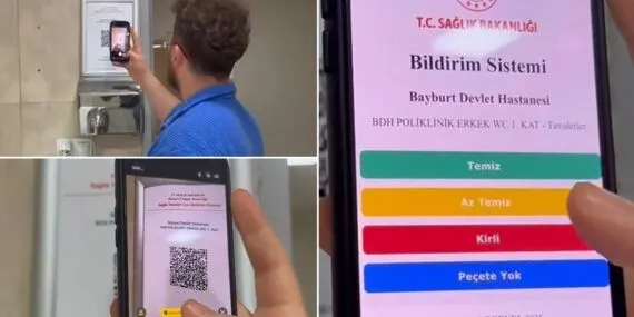 Bayburt’ta Hastane Tuvaletlerinde QR Kodlu Temizlik Takibi Başladı