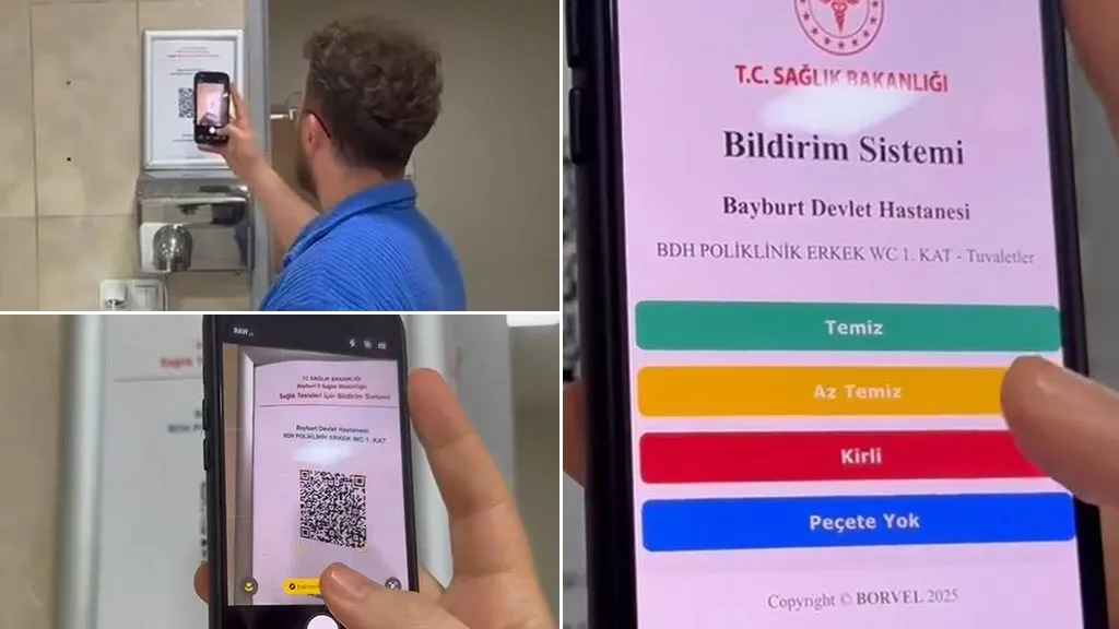 Bayburt’ta Hastane Tuvaletlerinde QR Kodlu Temizlik Takibi Başladı