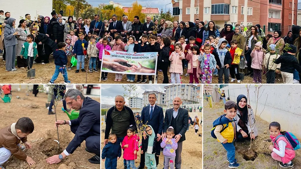Bayburt'ta Minik Ellerden Yeşil Vatan'a Nefes, Geleceğe Umut Ektiler!