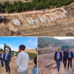 Aslandağı Bungalov Evler’de Son Durum, Vali Eldivan İnceledi