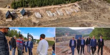 Aslandağı Bungalov Evler’de Son Durum, Vali Eldivan İnceledi