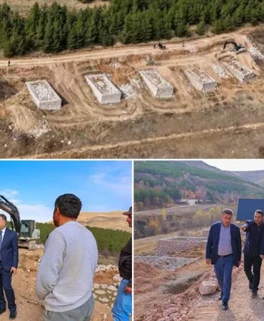 Aslandağı Bungalov Evler’de Son Durum, Vali Eldivan İnceledi