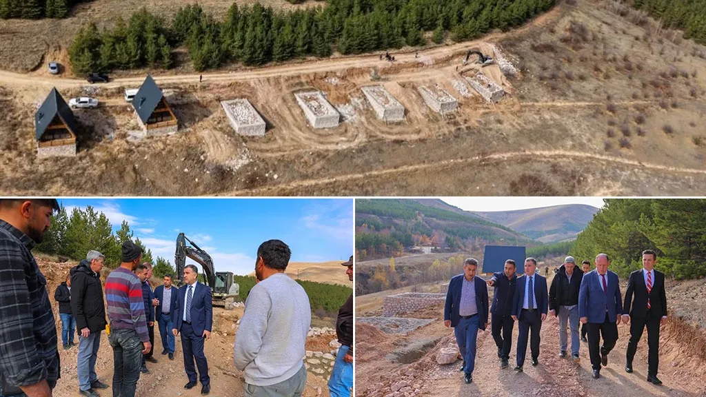 Aslandağı Bungalov Evler’de Son Durum, Vali Eldivan İnceledi