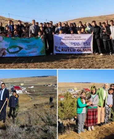 Bayburt İl Milli Eğitim’den Anlamlı 24 Kasım Etkinliği, 300 Fidan Toprakla Buluştu