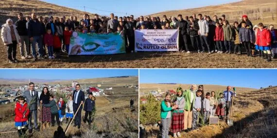 Bayburt İl Milli Eğitim’den Anlamlı 24 Kasım Etkinliği, 300 Fidan Toprakla Buluştu