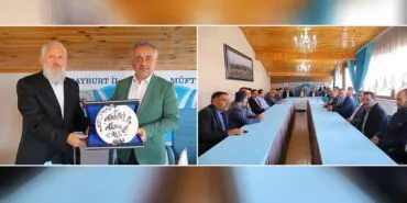 Bayburt İl Müftülüğü’nde Müftü Yardımcısı Abdullah Aksoy İçin Veda Programı Düzenlendi