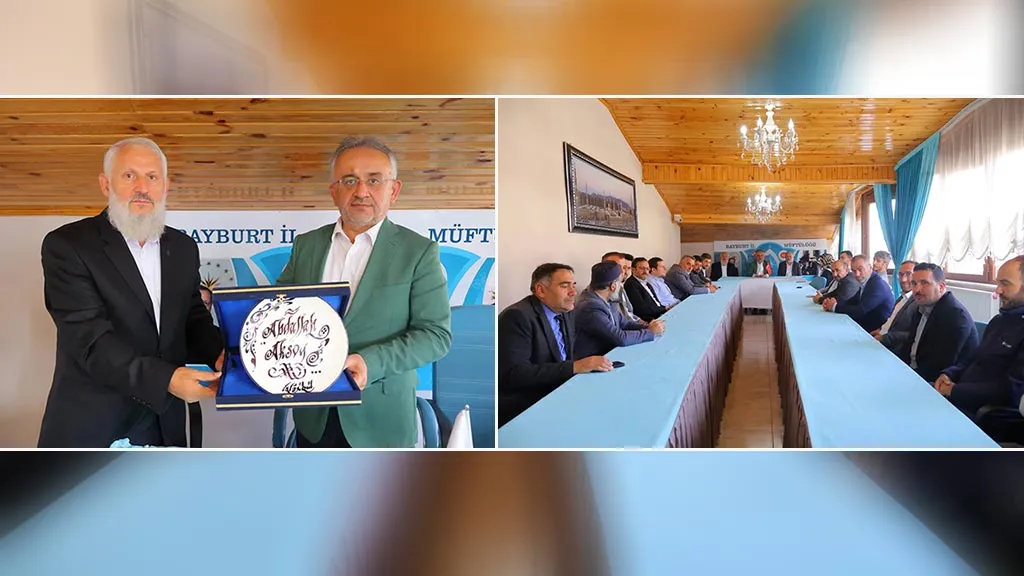Bayburt İl Müftülüğü’nde Müftü Yardımcısı Abdullah Aksoy İçin Veda Programı Düzenlendi