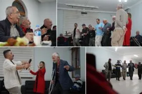 Bayburt Memnune Evsen Huzurevi’nde Renkli Görüntüler, Elazığlı Misafirlerle Çiğ Köfte ve Halay Keyfi