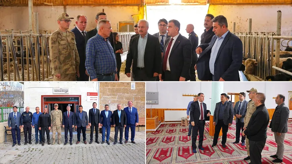 Bayburt Valisi Eldivan’dan Sancaktepe Köyü’ne Ziyaret, Talepleri Dinleyip Hayvancılık İşletmesini İnceledi