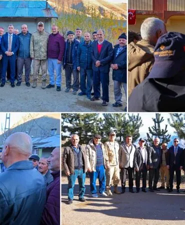 Bayburt Valisi Mustafa Eldivan’dan Darıca ve Yoncalı Köylerine Ziyaret