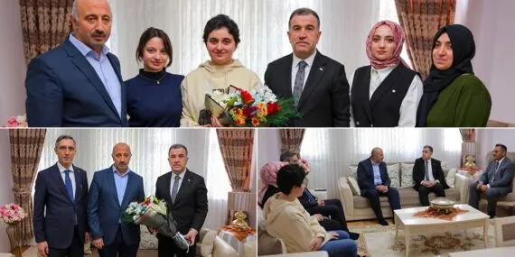 Bayburt Valisi’nden Emekli Öğretmen Mehmet Birinci’ye 24 Kasım Ziyareti