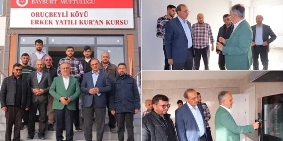 Bayburt’a Yeni Bir İlim Yuvası Daha, Müftü Danacı Oruçbeyli’de Sona Gelinen Projeyi İnceledi