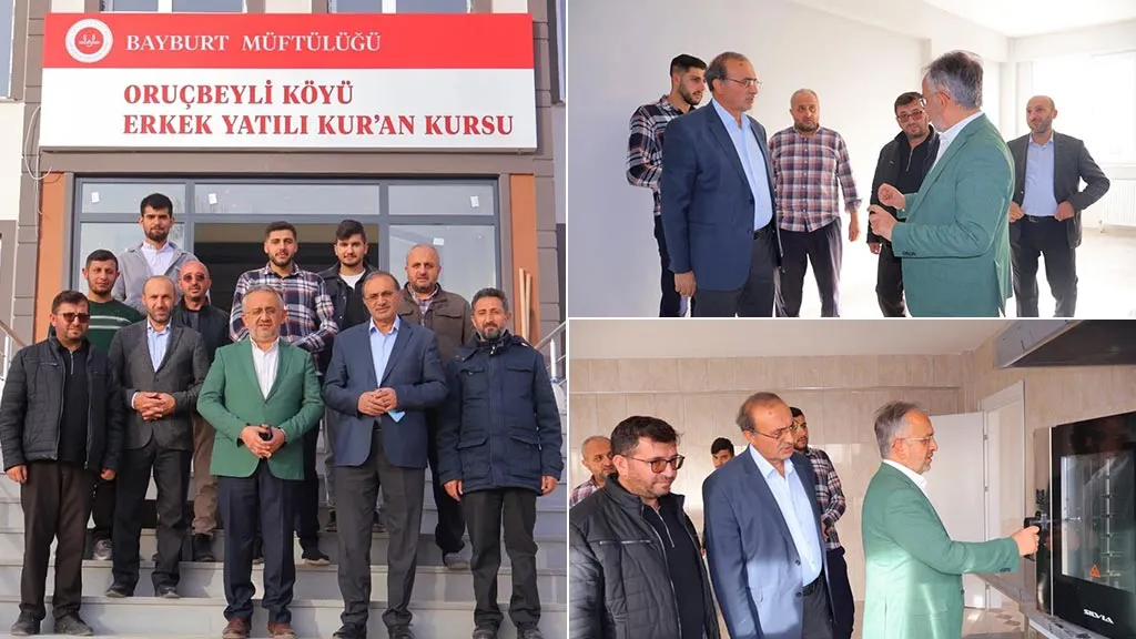 Bayburt’a Yeni Bir İlim Yuvası Daha, Müftü Danacı Oruçbeyli’de Sona Gelinen Projeyi İnceledi