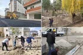 Bayburt’ta 20 Bin Ton Asfalt Serildi, 17 Bin 500 Metrekare Kaldırım Yapıldı
