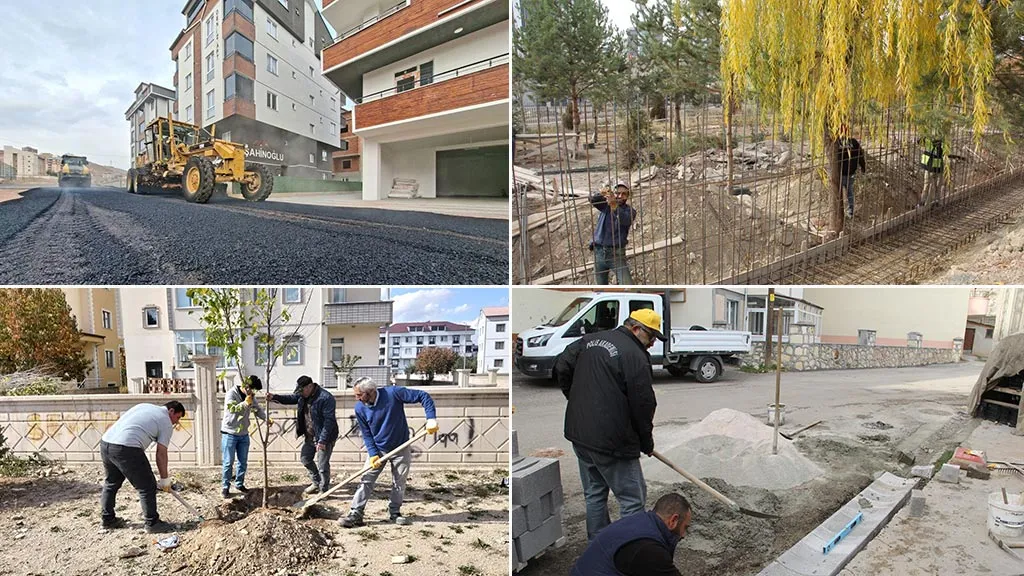 Bayburt’ta 20 Bin Ton Asfalt Serildi, 17 Bin 500 Metrekare Kaldırım Yapıldı