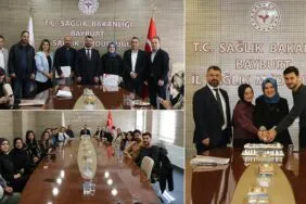 Bayburt’ta Diş Hekimlerine Teşekkür Belgesi Verildi