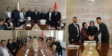 Bayburt’ta Diş Hekimlerine Teşekkür Belgesi Verildi