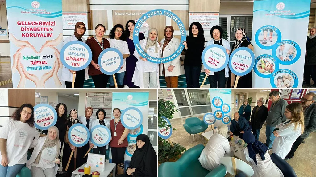 Bayburt’ta Geleceğimizi Koruyalım Çağrısı Diyabet İçin Farkındalık Standı Kuruldu