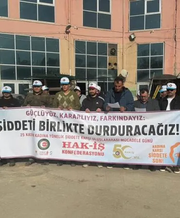 Bayburt’ta HAK-İŞ’ten 25 Kasım’da Şiddete Karşı Güçlü Mesaj