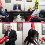 Bayburt’un Gururu Monaco Yolcusu! Elif Nur Turhan Dev Maç Öncesi Başkan Memiş’le Buluştu