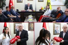 Bayburt’un Gururu Monaco Yolcusu! Elif Nur Turhan Dev Maç Öncesi Başkan Memiş’le Buluştu