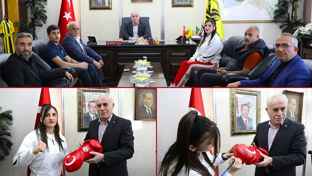 Bayburt’un Gururu Monaco Yolcusu! Elif Nur Turhan Dev Maç Öncesi Başkan Memiş’le Buluştu