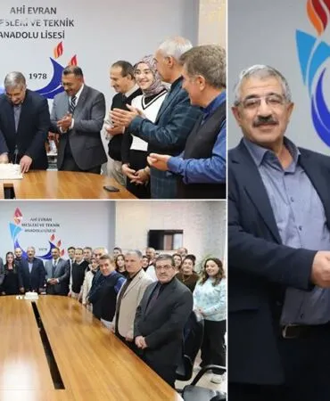 Emekli Olan Bayburt Ahi Evran Lisesi Müdürü Hüseyin Çalışkan’a Veda Programı