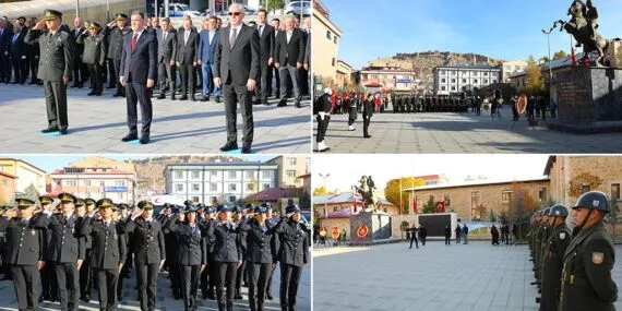 Gazi Mustafa Kemal Atatürk, Bayburt’ta Törenle Anıldı, Saatler 09.05’i Gösterdi