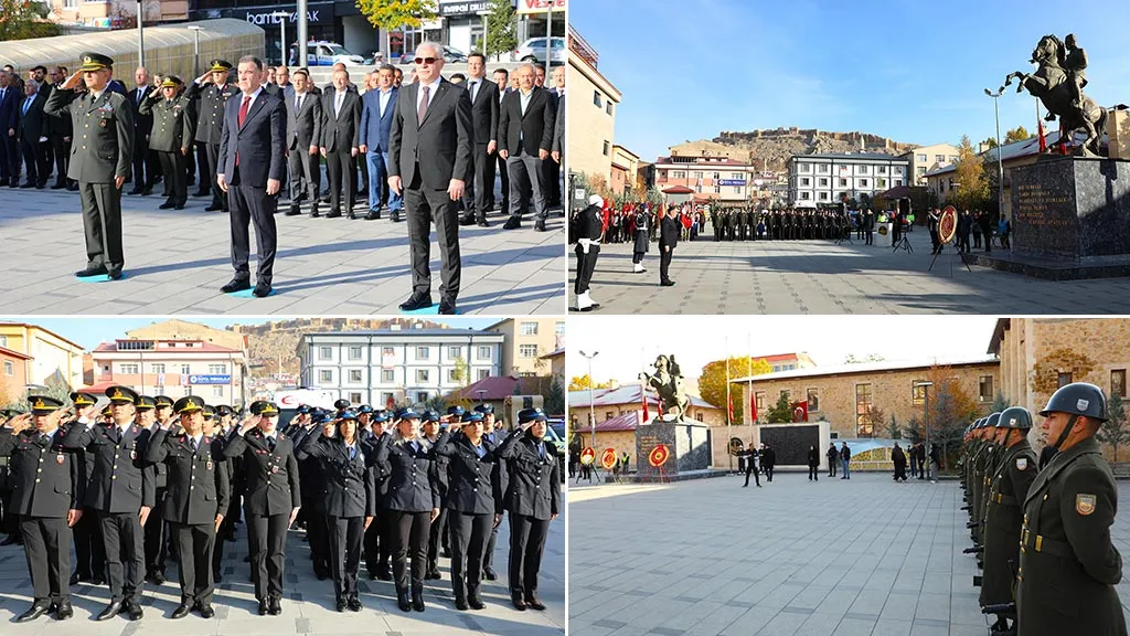 Gazi Mustafa Kemal Atatürk, Bayburt’ta Törenle Anıldı, Saatler 09.05’i Gösterdi