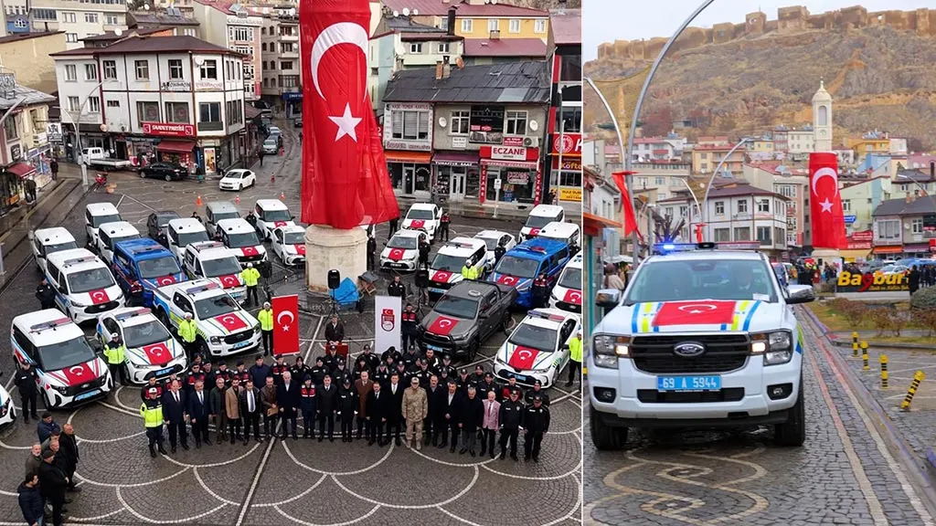Bayburt’ta Güvenlik Filosuna Dev Takviye, 34 Yeni Araç Hizmette!