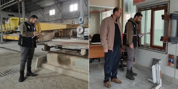 Bayburt’ta PVC ve Doğal Taş Denetimi, Ürün Güvenliği Öncelikli