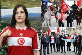 Elif Nur Turhan Tarih Yazdı, IBF Dünya Şampiyonu Bayburt’ta Coşkuyla Karşılandı