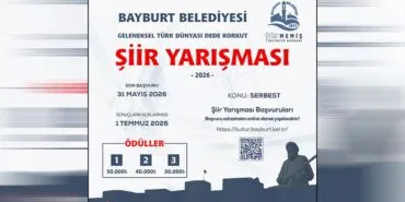 Bayburt’tan Türk Dünyasına Dev Çağrı: 50 Bin TL Ödüllü Şiir Yarışması Başladı!