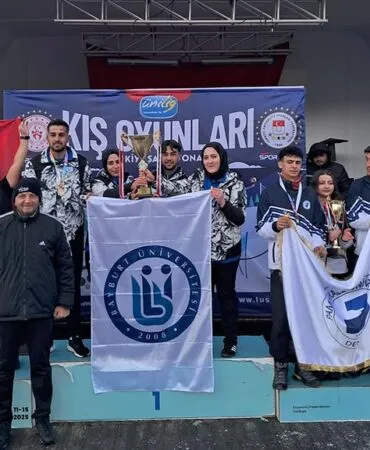 Kar Üstünde Tarih Yazdılar! Bayburt Üniversitesi Türkiye Şampiyonu