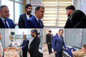 Bayburt Devlet Hastanesi’nde Bayramlaşma, Vali Eldivan Hastaları ve Personeli Ziyaret Etti