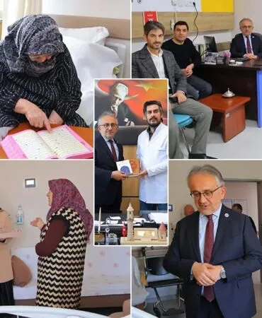 Bayburt İl Müftüsü Bayram Danacı’dan Hastaneye Anlamlı Ramazan Ziyareti