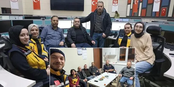 Bayburt İl Sağlık Müdürlüğü’nden 112 ve SAKOM Birimlerine İftar Ziyareti