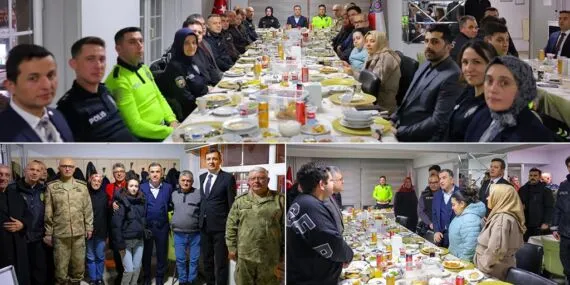 Bayburt Valisi Mustafa Eldivan Emniyet Teşkilatı İle İftar Sofrasında Buluştu