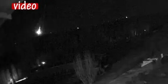 Bayburt’a Meteor (Göktaşı) Düştü, O Anlar Saniye Saniye Kamerada!