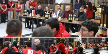 Bayburt’ta Kızılay Gönüllüleri Sahurda Buluştu